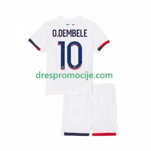 Paris Saint-Germain Ousmane Dembele 10 Dres Dječji Gostujući 2025/2026 Kratkih Rukava Paris Saint-Germain Ousmane Dembele 10 Dres Dječji Gostujući 2025/2026 Kratkih Rukava